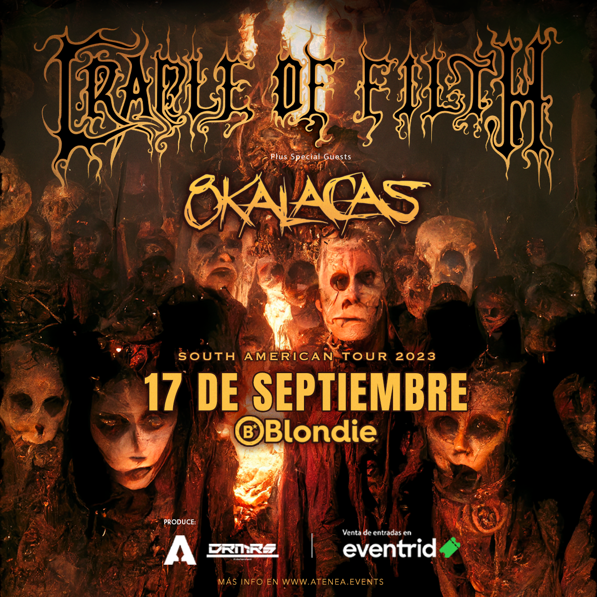 Concurso cerrado: Cradle of Filth regresa a Chile